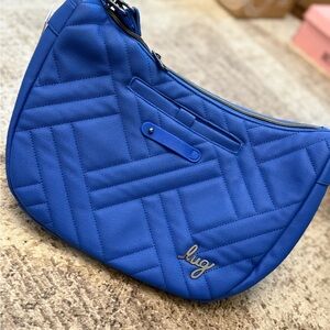 Lug Hobo Bag in Bold Blue